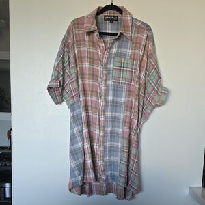 White Birch Multicolor Plaid Button-Down Shirt